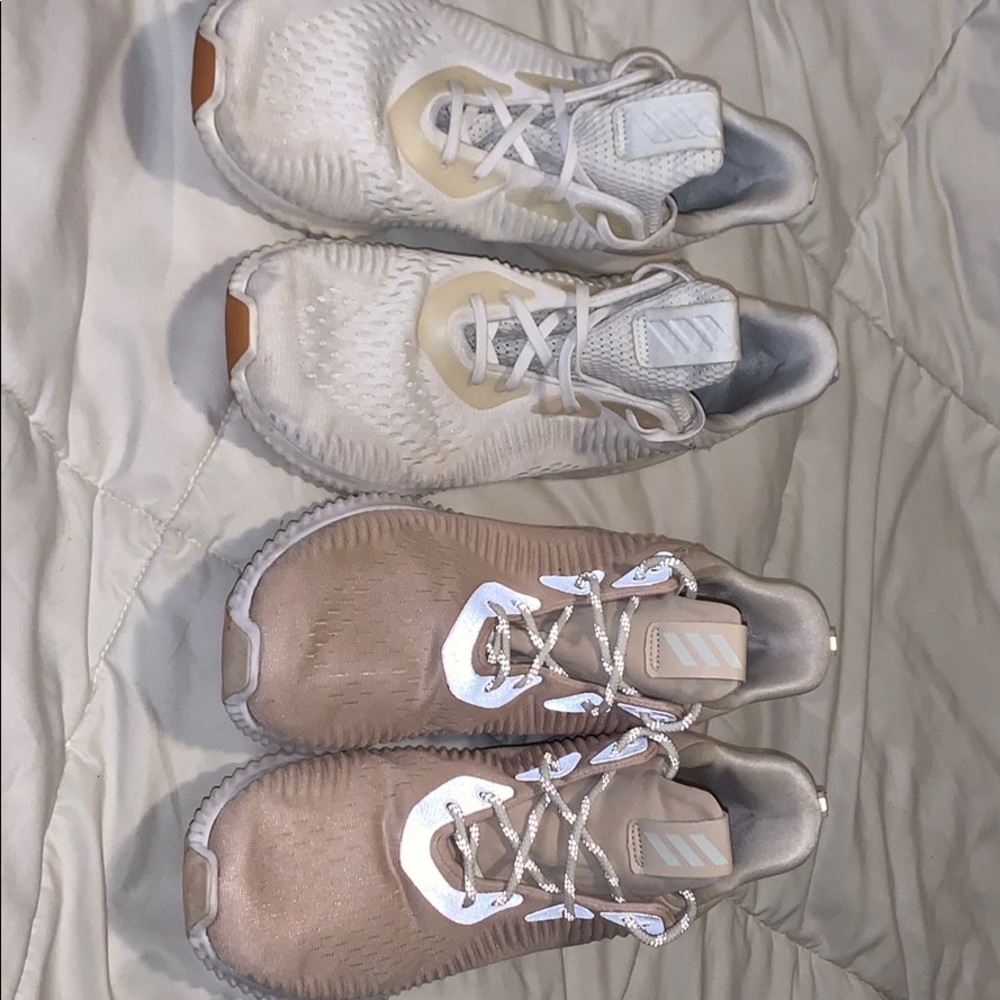 2 pair women's adidas bounce size 12 sneakers